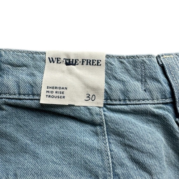 NWT Free People We the Free Sheridan Trouser Flare Jeans - Coventry Blue - 30 - Picture 8 of 11